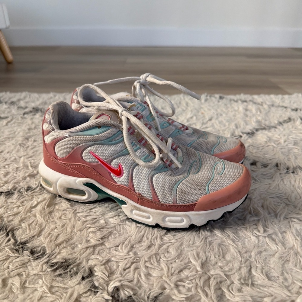 Nike Sneakers with Pink and Gray Accents